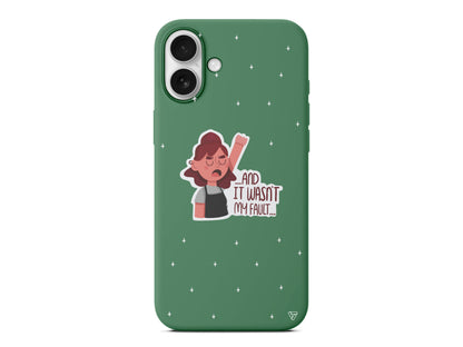 My Fault Lansman Model İçi Kadife Silikon Telefon Kılıfı – Plus Serisine Özel