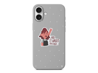 My Fault Lansman Model İçi Kadife Silikon Telefon Kılıfı – Plus Serisine Özel