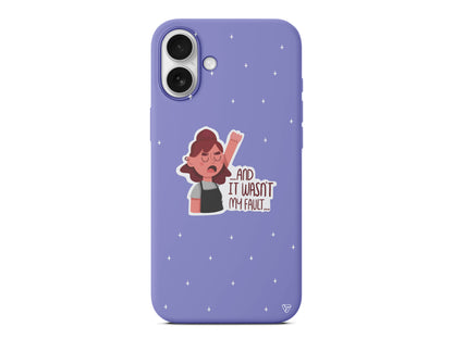 My Fault Lansman Model İçi Kadife Silikon Telefon Kılıfı – Plus Serisine Özel