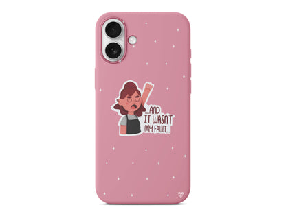 My Fault Lansman Model İçi Kadife Silikon Telefon Kılıfı – Plus Serisine Özel