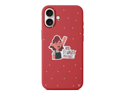 My Fault Lansman Model İçi Kadife Silikon Telefon Kılıfı – Plus Serisine Özel