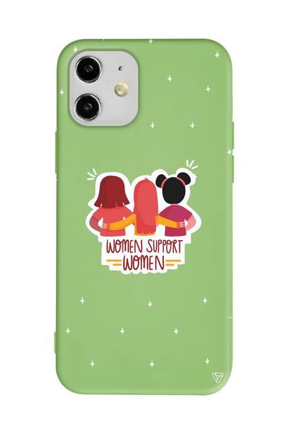 Woman Support Lansman Model İçi Kadife Silikon Telefon Kılıfı