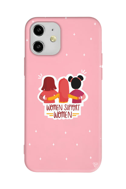 Woman Support Lansman Model İçi Kadife Silikon Telefon Kılıfı
