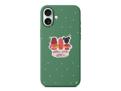 Woman Support Lansman Model İçi Kadife Silikon Telefon Kılıfı