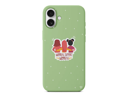 Woman Support Lansman Model İçi Kadife Silikon Telefon Kılıfı