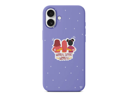 Woman Support Lansman Model İçi Kadife Silikon Telefon Kılıfı