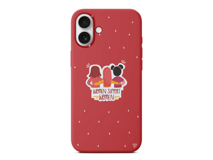 Woman Support Lansman Model İçi Kadife Silikon Telefon Kılıfı – Plus Serisine Özel