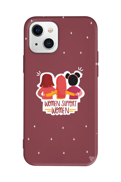 Woman Support Lansman Model İçi Kadife Silikon Telefon Kılıfı – Plus Serisine Özel