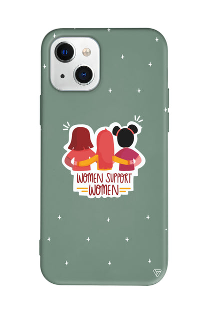 Woman Support Lansman Model İçi Kadife Silikon Telefon Kılıfı