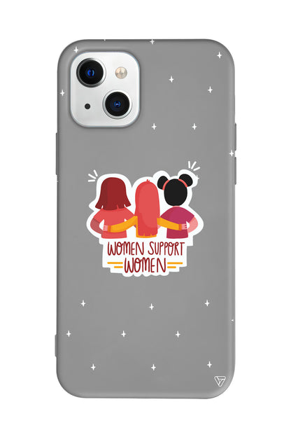 Woman Support Lansman Model İçi Kadife Silikon Telefon Kılıfı