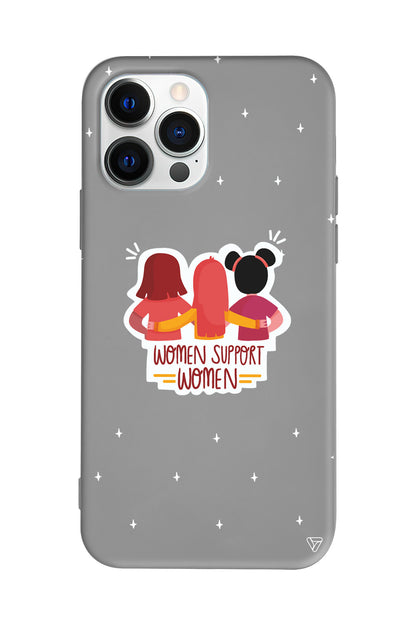 Woman Support Lansman Model İçi Kadife Silikon Telefon Kılıfı