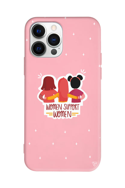Woman Support Lansman Model İçi Kadife Silikon Telefon Kılıfı