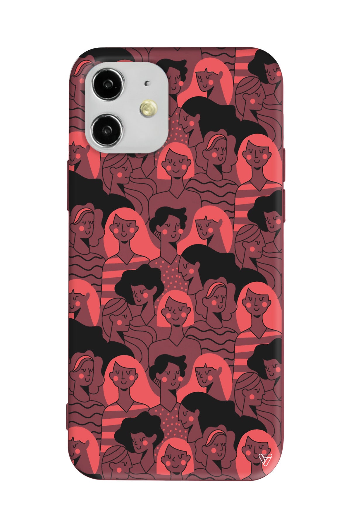 Dunyanin Kadinlari Lansman Model İçi Kadife Silikon Telefon Kılıfı