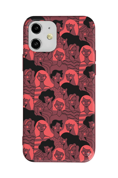 Dunyanin Kadinlari Lansman Model İçi Kadife Silikon Telefon Kılıfı