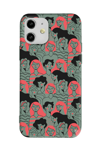 Dunyanin Kadinlari Lansman Model İçi Kadife Silikon Telefon Kılıfı