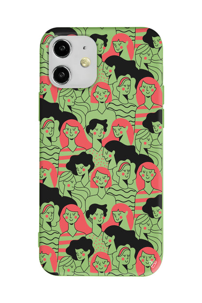 Dunyanin Kadinlari Lansman Model İçi Kadife Silikon Telefon Kılıfı