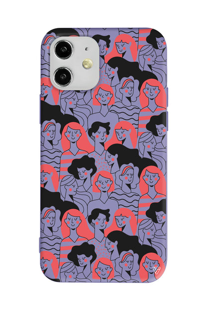 Dunyanin Kadinlari Lansman Model İçi Kadife Silikon Telefon Kılıfı