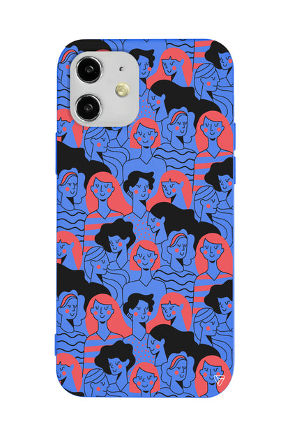 Dunyanin Kadinlari Lansman Model İçi Kadife Silikon Telefon Kılıfı