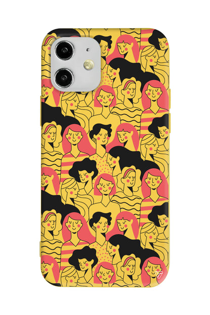 Dunyanin Kadinlari Lansman Model İçi Kadife Silikon Telefon Kılıfı