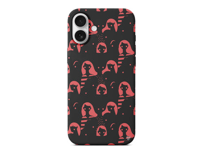 Dunyanin Kadinlari Lansman Model İçi Kadife Silikon Telefon Kılıfı