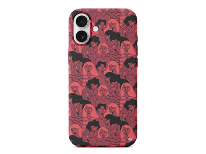 Dunyanin Kadinlari Lansman Model İçi Kadife Silikon Telefon Kılıfı