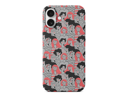 Dunyanin Kadinlari Lansman Model İçi Kadife Silikon Telefon Kılıfı