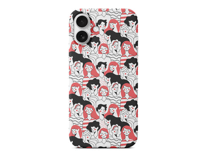 Dunyanin Kadinlari Lansman Model İçi Kadife Silikon Telefon Kılıfı