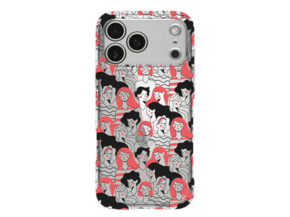 Dunyanin Kadinlari Lansman Model İçi Kadife Silikon Telefon Kılıfı