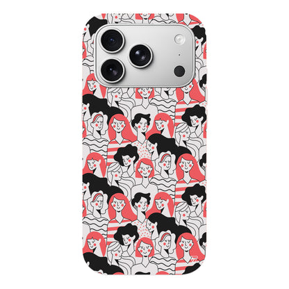 Dunyanin Kadinlari Lansman Model İçi Kadife Silikon Telefon Kılıfı