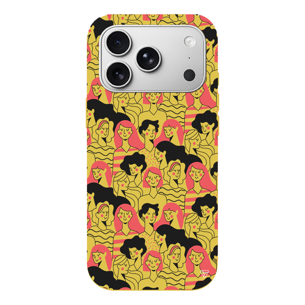 Dunyanin Kadinlari Lansman Model İçi Kadife Silikon Telefon Kılıfı