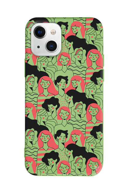 Dunyanin Kadinlari Lansman Model İçi Kadife Silikon Telefon Kılıfı