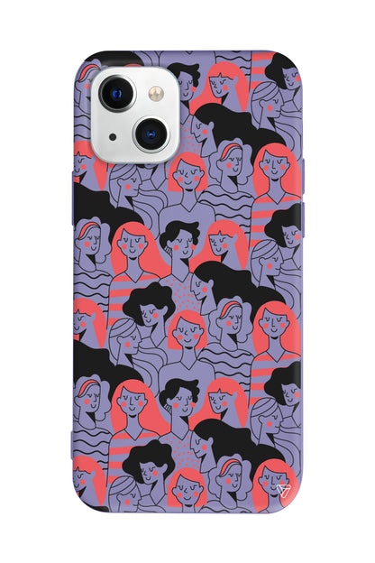 Dunyanin Kadinlari Lansman Model İçi Kadife Silikon Telefon Kılıfı