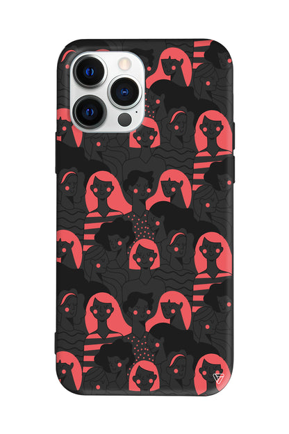 Dunyanin Kadinlari Lansman Model İçi Kadife Silikon Telefon Kılıfı