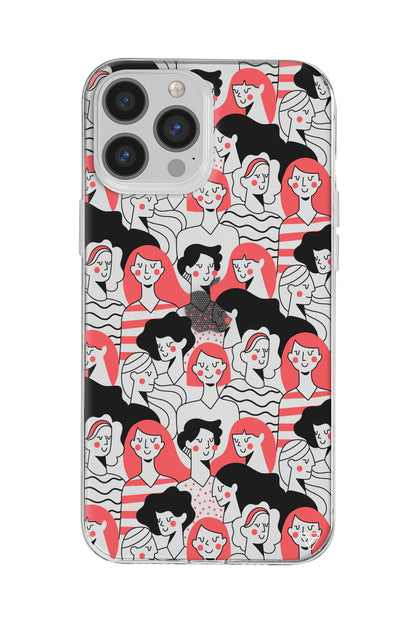 Dunyanin Kadinlari Lansman Model İçi Kadife Silikon Telefon Kılıfı