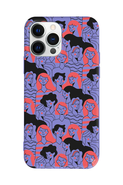 Dunyanin Kadinlari Lansman Model İçi Kadife Silikon Telefon Kılıfı