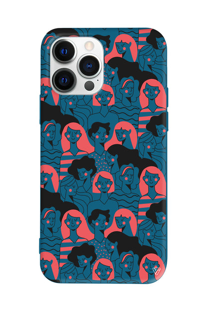 Dunyanin Kadinlari Lansman Model İçi Kadife Silikon Telefon Kılıfı