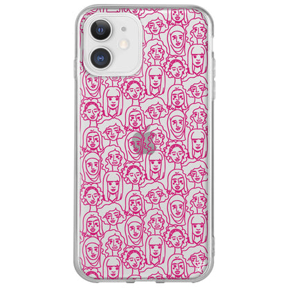 Cizgisel Dunya Lansman Model İçi Kadife Silikon Telefon Kılıfı