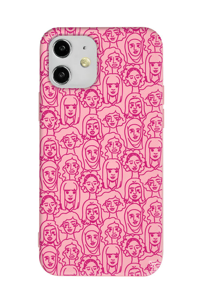 Cizgisel Dunya Lansman Model İçi Kadife Silikon Telefon Kılıfı