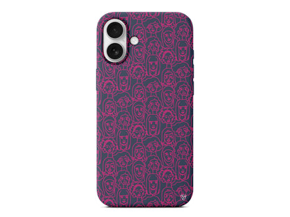 Cizgisel Dunya Lansman Model İçi Kadife Silikon Telefon Kılıfı