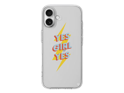 Yes Girl Lansman Model İçi Kadife Silikon Telefon Kılıfı – Plus Serisine Özel