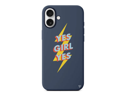 Yes Girl Lansman Model İçi Kadife Silikon Telefon Kılıfı – Plus Serisine Özel