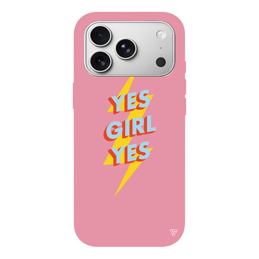 Yes Girl Lansman Model İçi Kadife Silikon Telefon Kılıfı