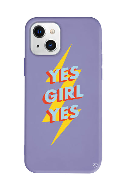Yes Girl Lansman Model İçi Kadife Silikon Telefon Kılıfı – Plus Serisine Özel