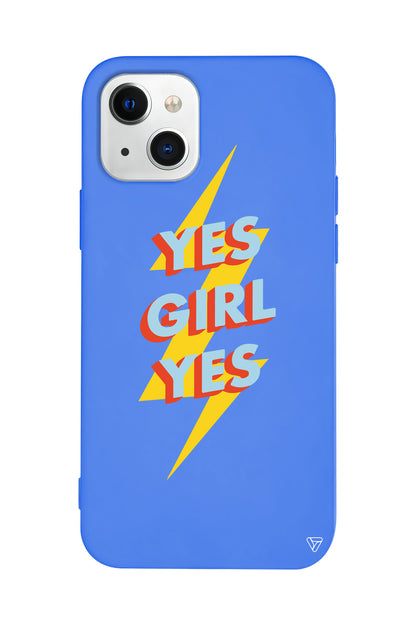 Yes Girl Lansman Model İçi Kadife Silikon Telefon Kılıfı – Plus Serisine Özel