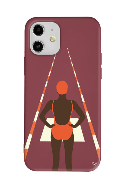 Swimmer Lansman Model İçi Kadife Silikon Telefon Kılıfı