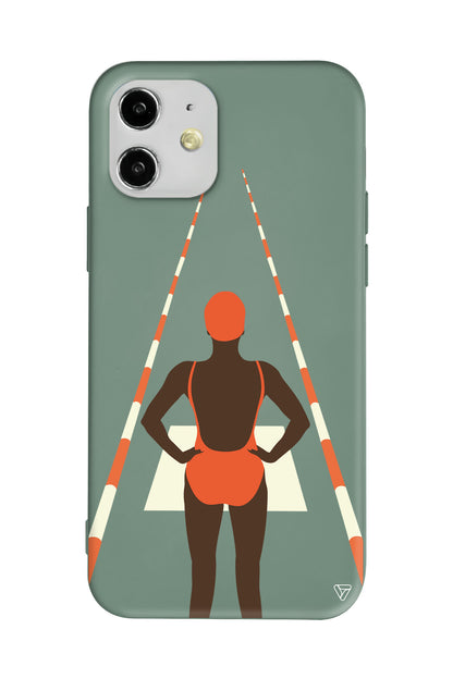 Swimmer Lansman Model İçi Kadife Silikon Telefon Kılıfı