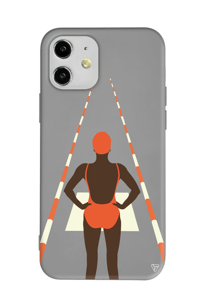 Swimmer Lansman Model İçi Kadife Silikon Telefon Kılıfı