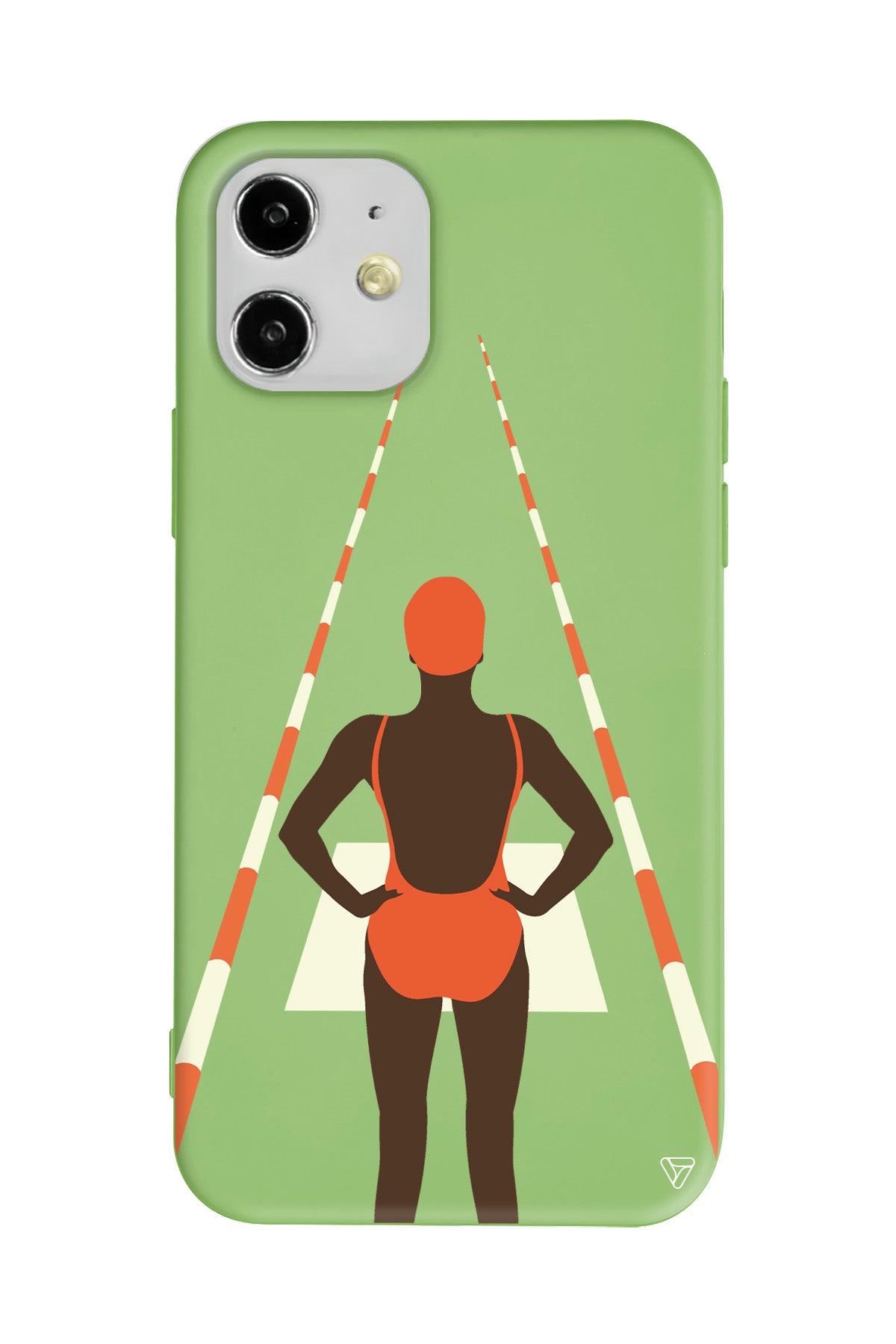 Swimmer Lansman Model İçi Kadife Silikon Telefon Kılıfı