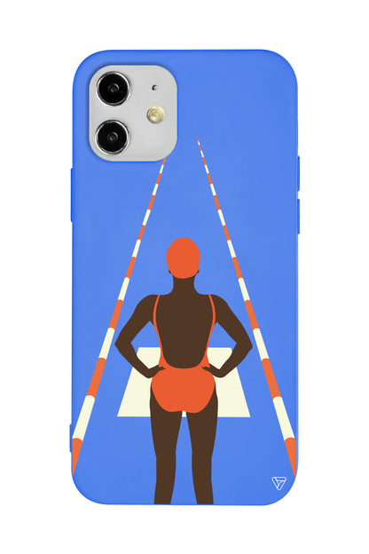 Swimmer Lansman Model İçi Kadife Silikon Telefon Kılıfı