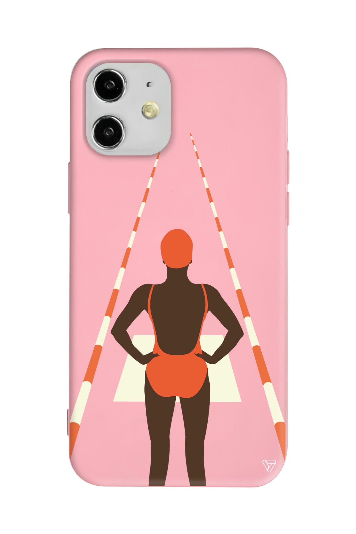 Swimmer Lansman Model İçi Kadife Silikon Telefon Kılıfı